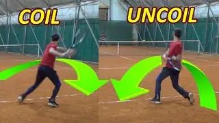 Effortless POWER in TENNIS FOREHAND - COIL YOUR BODY