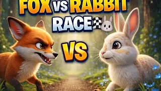 Fox vs Rabbit Race 🦊🐰 | Kindness Wins the Race | Kids Moral Story| 