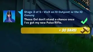 Visit an IO Outpost or the IO Convoy Fortnite