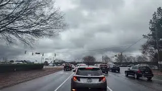 Car Ride City View in RDU area - North Carolina, USA Video #151s
