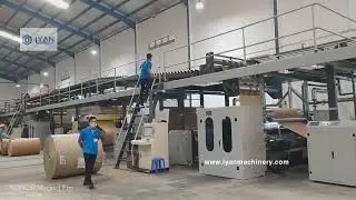 LYAN-1850 double wall corrugated cardboard production line / corrugator