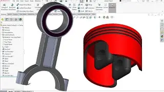 Piston and connecting rod tutorial in solidwork