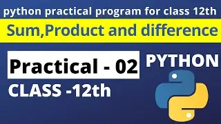 Calculate sum product and difference || python practical program