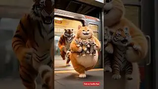 || tiger ke bacche Ko churaya ||😱😱#Cat #cute #cube #tiger #baby