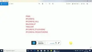 Networking command,PING,IPCONFIG,NSLOOKUP andTRACERT