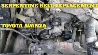 Serpentine belt replacement Toyota Avanza ||Paano magpalit ng engine belt Toyota Avanza.
