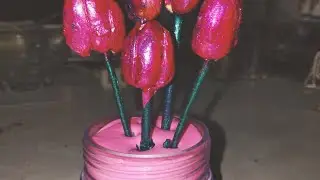 How to make pista shells show piece 🌹💐