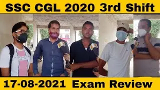 SSC CGL 17th August 2021 Shift 3rd का Complete Exam Analysis | cgl exam review today | Student TV