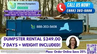 $249 Same Day Roll Off Dumpster Rentals - New York, NY - Call (888) 303-5608