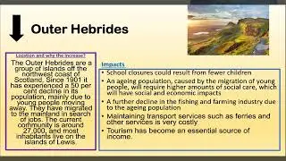 Outer Hebrides & South Cambridge - Changing Economic World