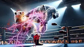 Cat Fight with Panda | Cat and Panda Fighting #cat #catlover #aicat #cute #kitten #catstory #panda
