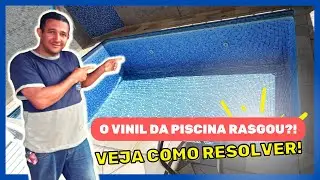 [PASSO A PASSO ]:PISCINA DE VINIL-COMO FAZER-MANUTENÇÃO/CONSERTO DE FURO PISCINA VINIL - RESOLVA JÁ!