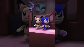 Sackboy Sonic and Pokemon Pichu Dance Nasty Together - LittleBigPlanet 3 | EpicLBPTime #shorts