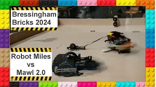Robot Miles vs Mawl 2.0 - Lego Robot Battle (Bressingham Bricks 2024 Sun S1B5)