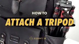 How to Attach Your Tripod to The Sunny 16 Voyager Camera Backpack