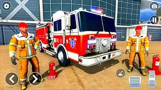 Emergency Firefighter Rescue Simulator 3D - 911 Fire Truck Rescue Driving - Android Gameplay 