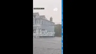 FLASH FLOODING causes dozens of streets to close in Charleston, South Carolina!