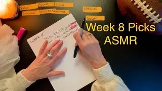 Soft-Spoken & Whisper ASMR ~ NFL Week 8 Picks 🏈 Random vs Real Predictions