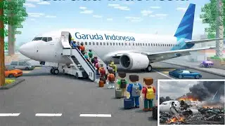 Garuda Sky Airlines Plane Crash 😱 | Emergency Landing in School Party Craft