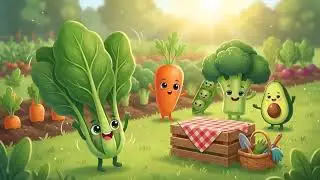 Eat Your Greens for Kids | Veggie Power Healthy Food Song | Kids Learning Video