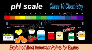 Class 10 Chemistry pH Scale |  ph scale Acids and Bases | Chapter Acid , Base and Salt Chemistry
