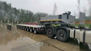 Innovative Solutions in Heavy Haulage Exploring Goldhofer Hydraulic Modular Trailers #transport