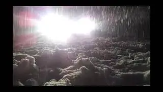 An abstract video created during snow storm in Syria