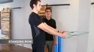 Standing Row Exercise Demo