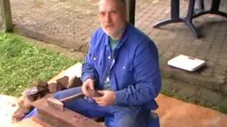 Rennofen teil 1 aufgenommen in der Messerschmiede Woelund.