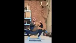 Conditioning - Single bell chain clean+jerk+squat (the half olympic)