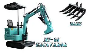 Compact Excavator Raking Tool: Real-Time Soil Leveling Demo#excavator #machine #ebay