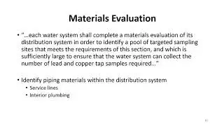 NJDEP - Lead and Copper Rule: Overview For NTNC Schools