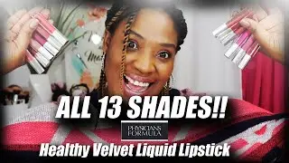 Physicians Formula Healthy Velvet Liquid Lip - All 13 + 1 Swatched