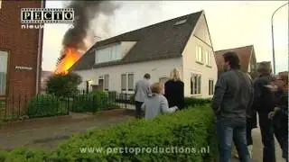 Felle brand in Angeren