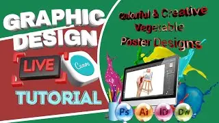 Colorful and Creative | Vegetable Offer Poster Ideas | Graphic design tutorial