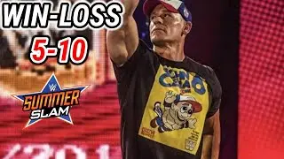 JOHN CENA SUMMERSLAM WIN-LOSS