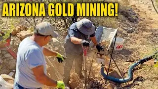 1st Time DRY WASHING GOLD in Arizona!