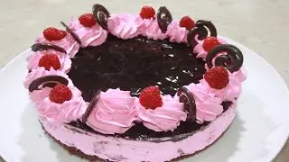 تورته موس ديال الفريز Strawberry Mousse Cake/Recette du gâteau aux fraises