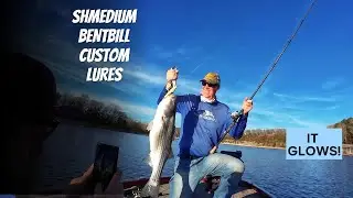 Today the stripers only wanted the bigger Shmedium Bentbill Custom Lures glide bait