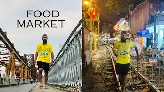 Hanoi Food market || best bank and ATM for Indians || train Street information