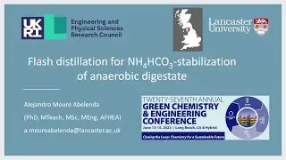 High resolution recording of the presentation at the 27th Green Chemistry and Engineering Conference