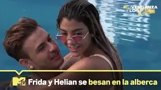 Frida y Helian se agarran a besos en la alberca | MTV La Venganza de los Ex: VIP