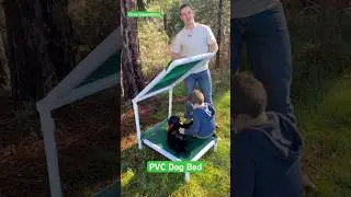 Собачья лежанка из ПВХ / лежанка для щенка / Простая сборка - полное видео на нашем канале