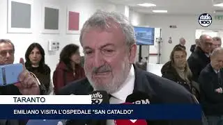 Emiliano al cantiere del San Cataldo