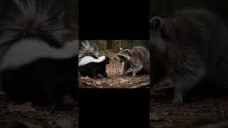 raccoon and skunk
