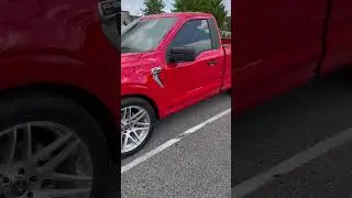 F-150 gets dropped with a 3/5 from ihc suspension #coyote #f150 #loweredtrucks #fordperformance