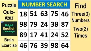 Number Search #findthenumber #numberpuzzle #hiddennumber #brainexercise #dementiatest #education