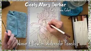 Этюд C M Barker | Акварельные карандаши Winsor & Newton | Часть 1 | Базовые цвета