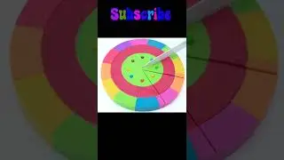 Satisfying Video l Kinetic Sand Rainbow Heart Cake Cutting ASMR Rainbow #shorts