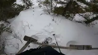 Honeymoon Bluff trail snowshoe